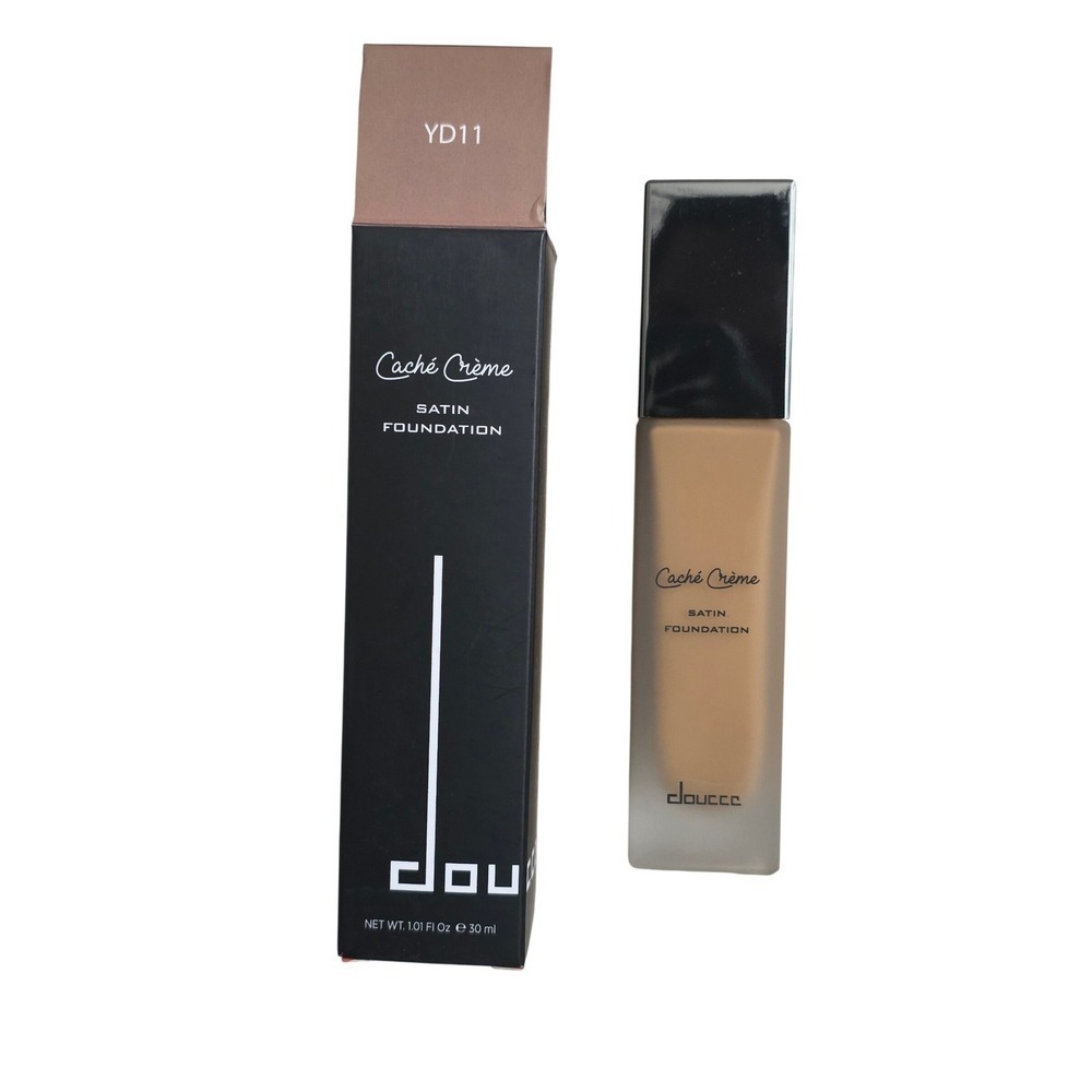 Doucce Cache Creme Satin Foundation YD11 Full Coverage Hydrating 1.01oz New Box